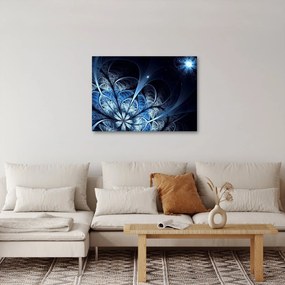 Egy sötétkék virág képe (70x50 cm)