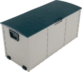 Kerti tárolódoboz, szürke/zöld, KORTEZ