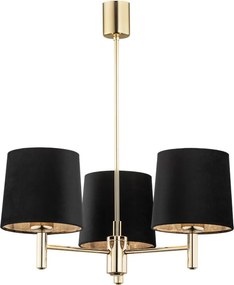 ARGON 6111 PONTE PLUS Modern Csillår Fekete, Sårgaréz E27 IP20