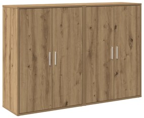 Szekrények 2 db Kézműves tölgy 60x31x84 cm Szerelt fa