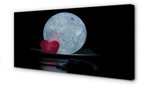 Canvas képek A szív a hold 125x50 cm