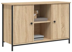 sonoma tölgy színű szerelt fa TV-szekrény 100 x 35 x 65 cm