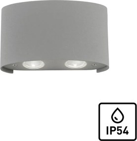ZUMA LINE 9487-21 CARLO Modern Kültéri Fali Lámpa Ezüst LED IP44