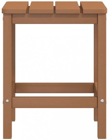 barna HDPE kerti Adirondack asztal 38 x 38 x 46 cm