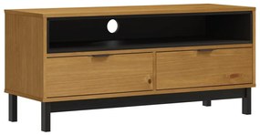 FLAM tömör fenyőfa TV-szekrény 110 x 40 x 50 cm