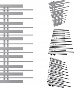 Fürdőszobai radiátor Pianino 1280x570 Ezüst Balos