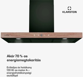 Klarstein ZenFusion T páraelszívó, 881,6 m³/h, A++, 210 W DC, 47 dB, elszívás/recirkuláció