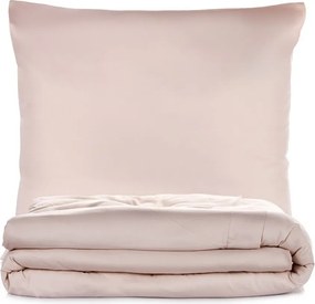 Bézs kétszemélyes hosszabbított pamut-szatén ágyneműhuzat 240x220 cm Elegant – Mijolnir