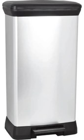 Curver Hulladékgyűjtő DECO BIN 50L, ezüst