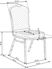 K66 S Konferenciaszék Kék - Ezüst