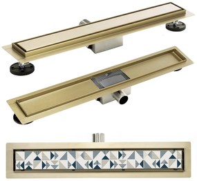 Lineáris lefolyó Rea Pure Neo Gold 80