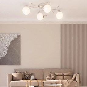 mennyezeti lámpa kerek üvegburákkal 4 db G9 LED-lámpához