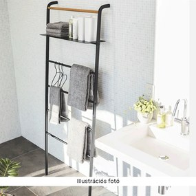 Akasztó/létra, fekete/fém, BUBY