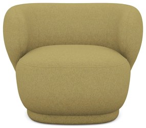 Mustársárga fotel Hina – Makamii