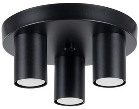 Fekete mennyezeti lámpa Castro – Sollux