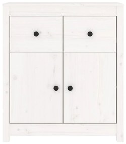 fehér tömör fenyőfa tálalószekrény 70 x 35 x 80 cm