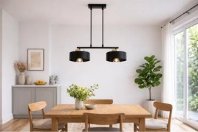 Brilagi - Kábelen függő csillár SPRING 2xE27/60W/230V fekete/arany