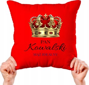 Díszpárna Ajándék Férjnek Valentin Napra Saját név Kreátor