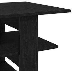 Fekete Tölgy Kávézó Asztal 102x55x42 cm Műanyag