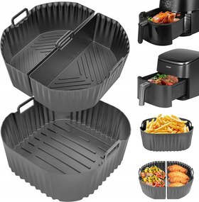 Szilikon Utántöltő Zsírmentes Olajsütőhöz Air Fryer Kosár 3db