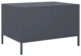 antracitszürke hidegen hengerelt acél TV-szekrény 68x50x43,5 cm