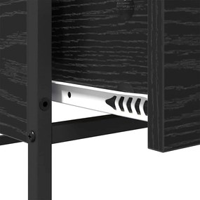 Dohányzóasztal fiókkal Musta tammi 100 x 51 x 45 cm Faanyag