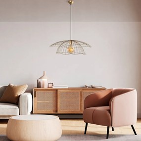 Mantar 6503-XL arany fém függőlámpa, Ø70 cm