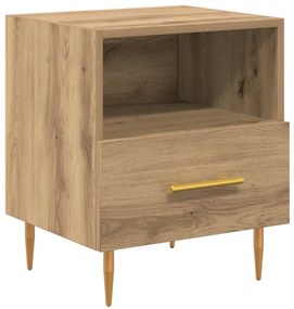 Éjjeli asztal fiókkal 2 pcs Barna 40 x 35 x 47.5 cm Faanyag