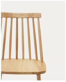 Natúr színű kaucsukfa étkezőszék szett 2 db-os – Kave Home