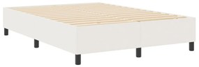 Boxspring Ágy Krém 140x200 cm Kordbársony