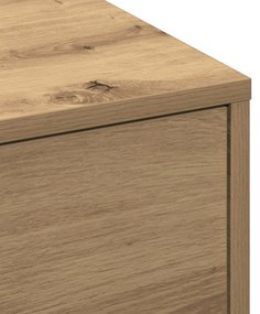 Dohányzóasztal Artisan tölgy Furnér, MDF 90 x 90 x 28 cm Tárolás