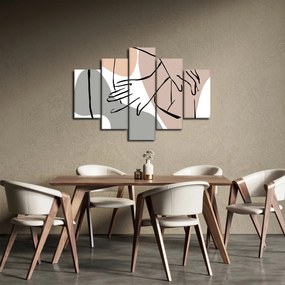 Kép - Női test vonal művészet N⁰2 (150x105 cm)