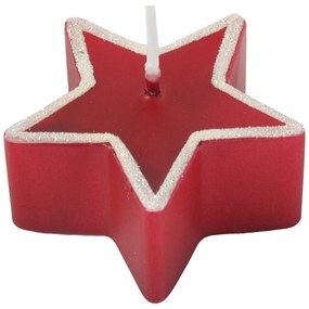 Star 4 db piros gyertya, égési idő 4 óra - Unipar