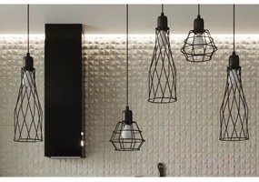 Sollux SL.1165 - Csillár zsinóron SUBA 1xE27/15W/230V fekete