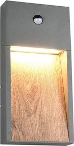 TRIO 246969135 SALMON Modern Kültéri Fali Lámpa Sötét Fa, Világos Fa LED IP44