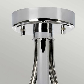Elstead klasszikus LED mennyezeti lámpa falmouth króm fekete elsbathfalmouthsfpc IP44