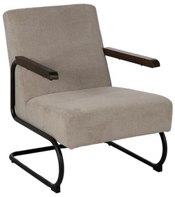 Szürkésbarna zsenília fotel Industra – Ixia