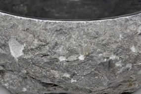 DIVERO Mosdókagyló márvány Black Ø42