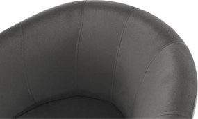 Klub fotel, szürke anyag, CUBA