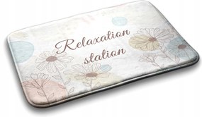 Fürdőszobaszőnyeg Line Art Virágos 75x45