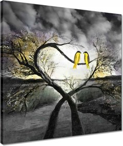 Vászonkép 40x40 Randevú az éjszakai fényben