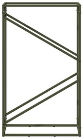 olívazöld hidegen hengerelt acél tűzifatároló 60x25x100 cm