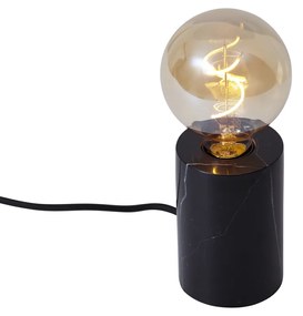 Modern asztali lámpa fekete márvány - Marissa