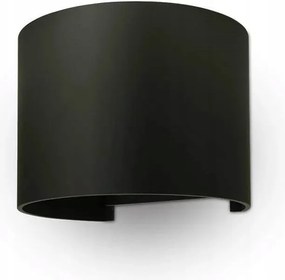 V-tac Fali lámpa Állítható 5W Fekete Kerek IP65 Bridgelux