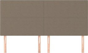 bézs színű szövet fejtámla 180 x 5 x 118/128 cm