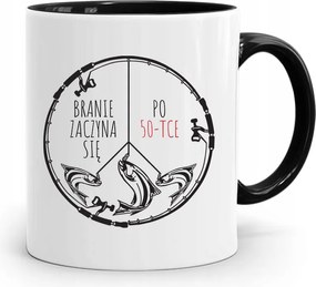 Fekete Bögre Horgászoknak Horgász Kapás Kezdődő Nyomtatott Fotóval