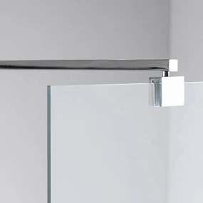 Stuxi Milano Kombi Walk-in zuhanyfal, 120x130 cm, 8 mm vastag vízlepergető biztonsági üveggel, 200 cm magas, króm