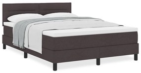 Box Spring Ágy Matrac Sötétbarna 140x200 cm Szövet