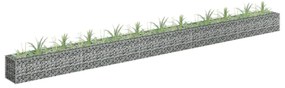 horganyzott acél gabion magaságyás 450 x 30 x 30 cm