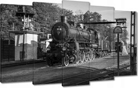 Vászonkép 100x60 Gőzmozdony Wolsztynból
